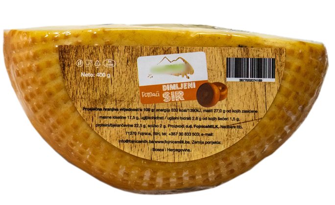 Domaći dimljeni sir, 400 gr